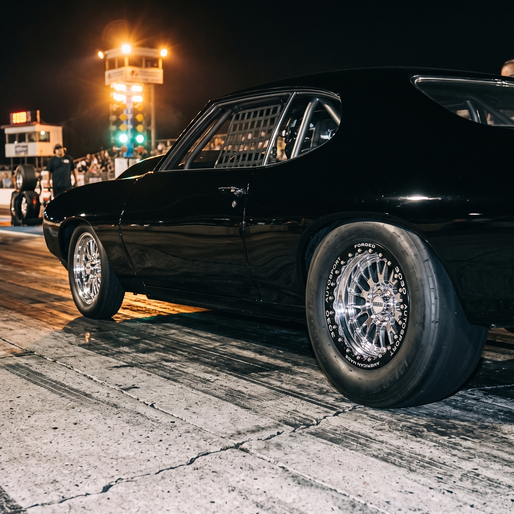 3030 Autosport Legend Drag Wheels on the strip